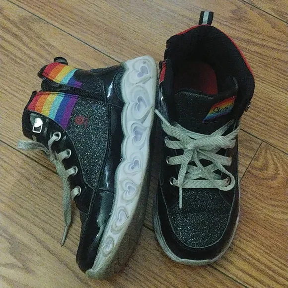 Skechers Big Girls sneaker with lights Size 3 - Picture 2 of 6